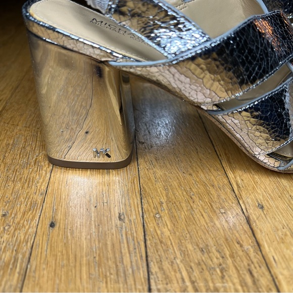 Silver Micheal Kors Slingback Heels - Picture 4 of 4